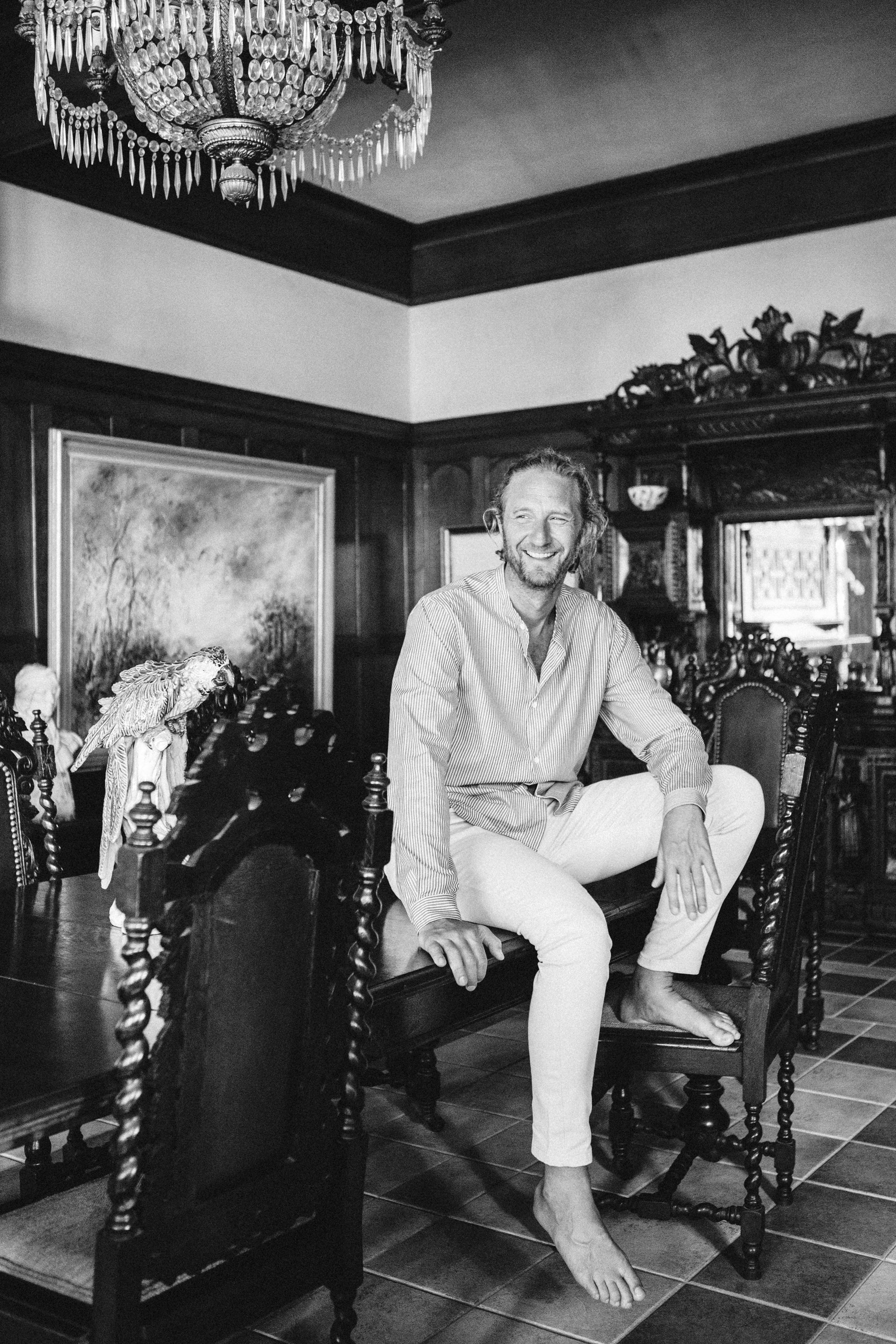 Luxury home interiors with owner — editorial photography by Carla Coulson