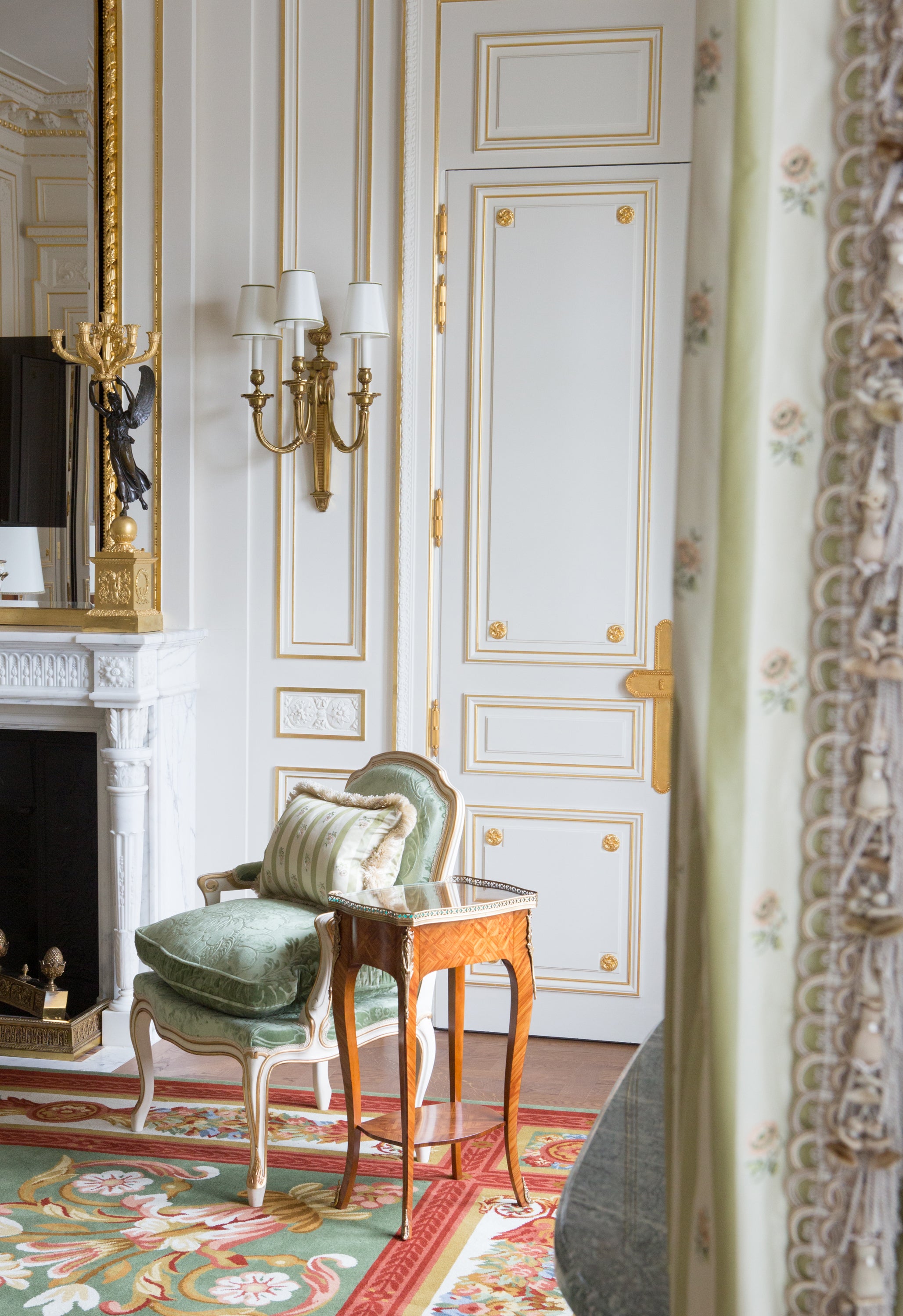 Ritz Paris Hotel suite morning light, serene atmosphere — property photography by Carla Coulson