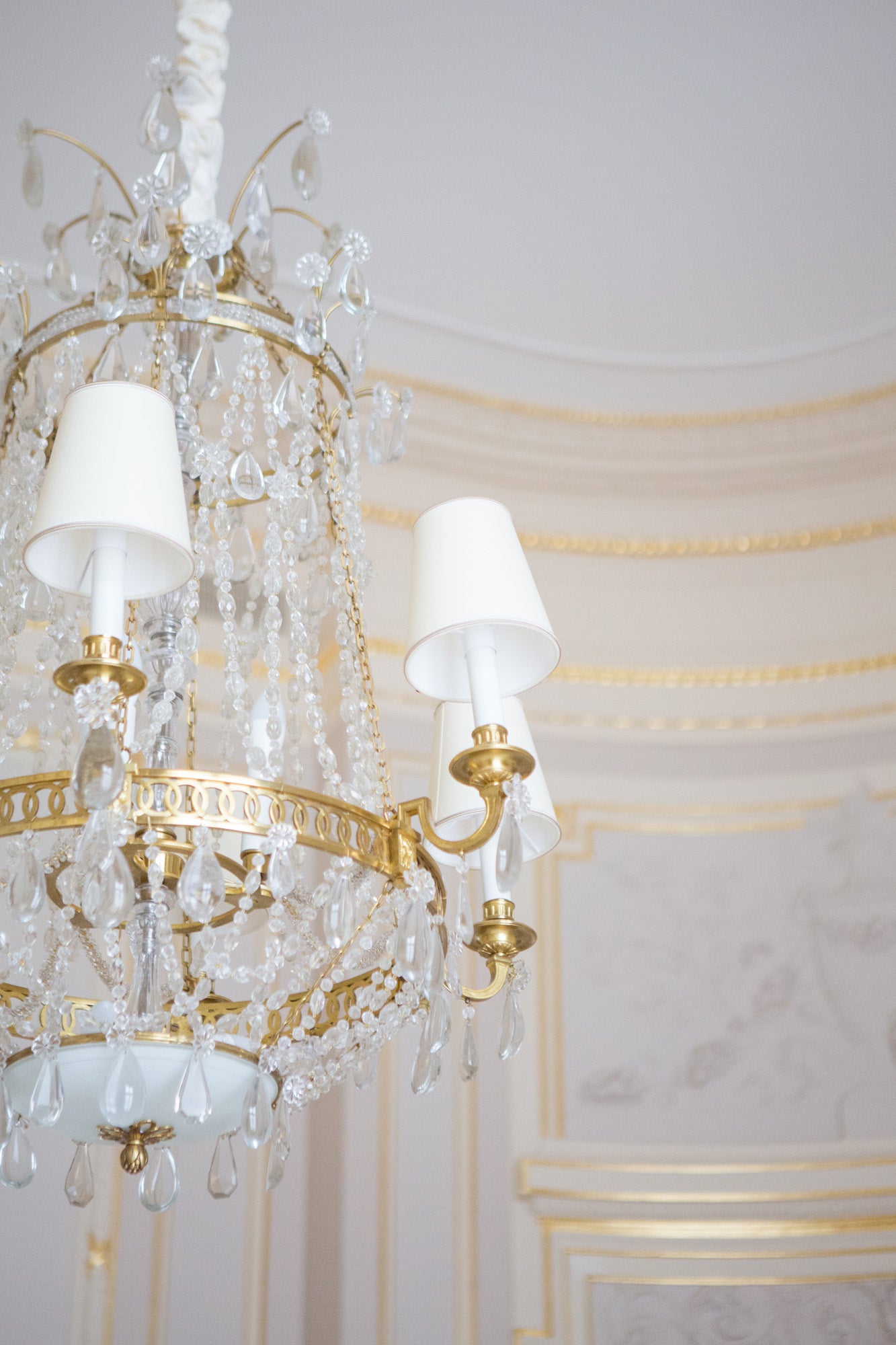 Ritz Paris bedroom, opulent interior photography — Carla Coulson