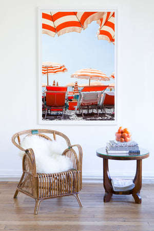 Arienzo Beach Lunchtime Calm - Carla Coulson Limited Edition Fine Art Print, beaches, travel photography, Italy, beach photography, interior design