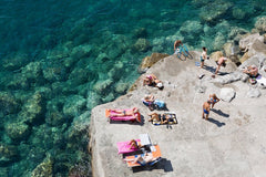 Atrani Chat - Carla Coulson Limited Edition Fine Art Print, travel photography, Italy, beaches, beach photography