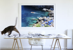 Da Luigi Beach Capri - Carla Coulson Limited Edition Fine Art Print, travel photography, Italy, beaches, beach photography, interior design