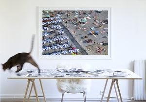 Positano Beach Both Sides Of The Fence - Carla Coulson Limited Edition Fine Art Print, travel photography, Italy, beaches, beach photography, interior design