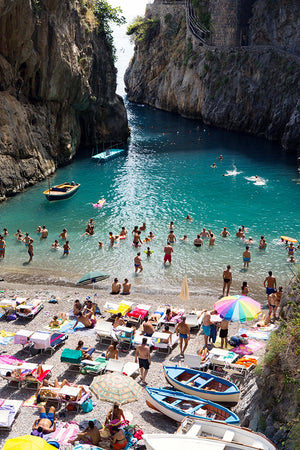 Furore Fjord Dive In - Carla Coulson Limited Edition Fine Art Print, travel photography, Italy, beaches, beach photography