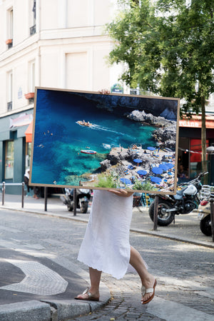 Da Luigi Beach Capri - Carla Coulson Limited Edition Fine Art Print, travel photography, Italy, beaches, beach photography