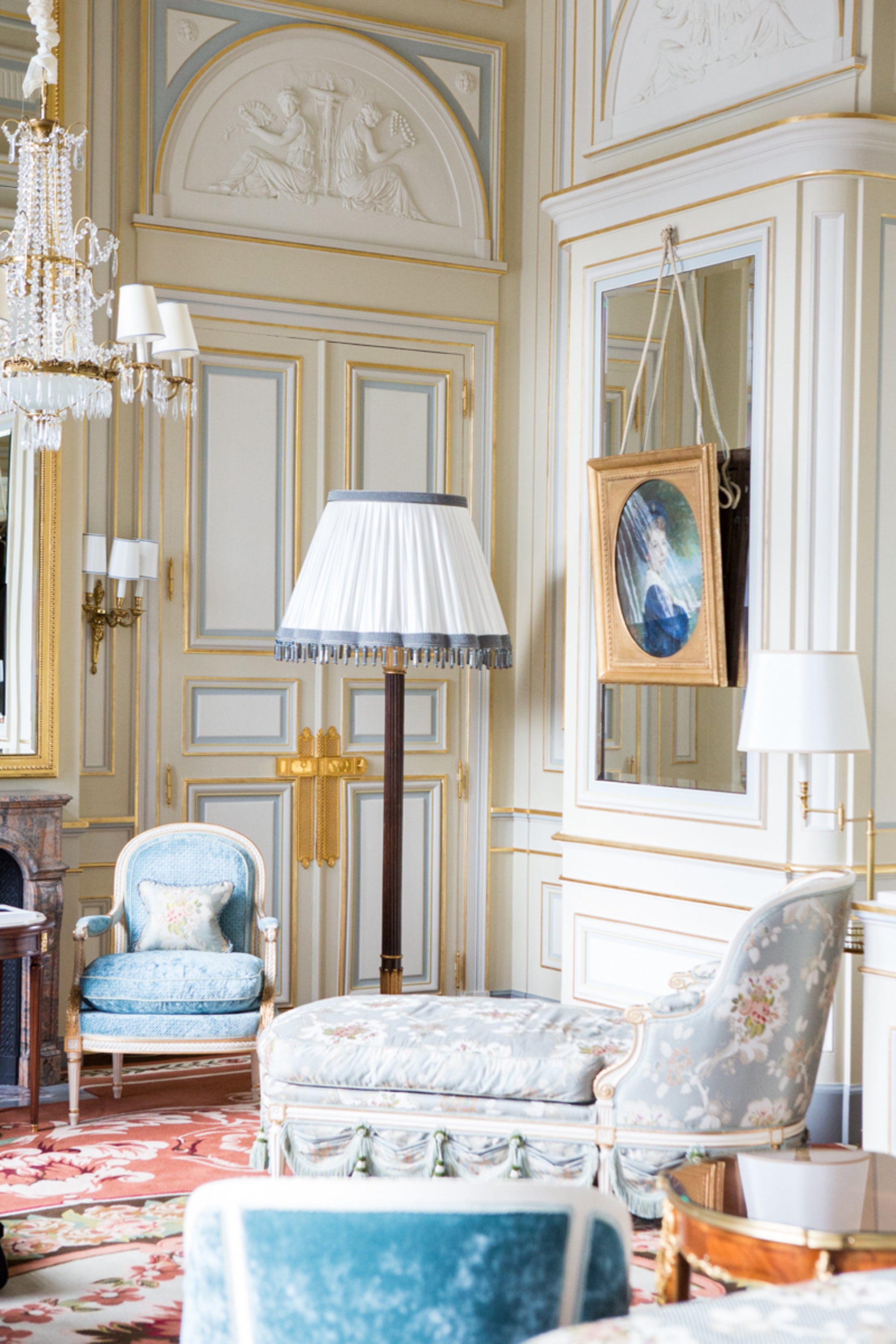 Ritz Paris Hotel interior with soft ambient light — luxury editorial photography by Carla Coulson