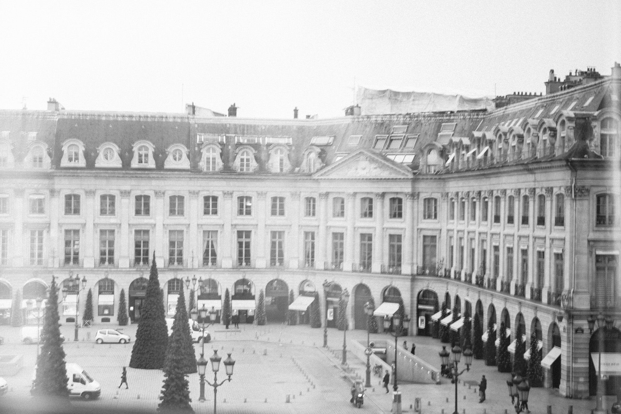 Ritz Paris exterior detail — editorial luxury hotel photography by Carla Coulson