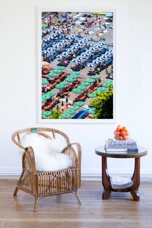 Positano Beach Umbrellas - Carla Coulson Limited Edition Fine Art Print, beaches, travel photography, Italy, beach photography, interior design