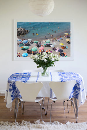 Atrani Umbrella Choreogaphy - Carla Coulson Limited Edition Fine Art Print, travel photography, Italy, beaches, beach photography, interior design