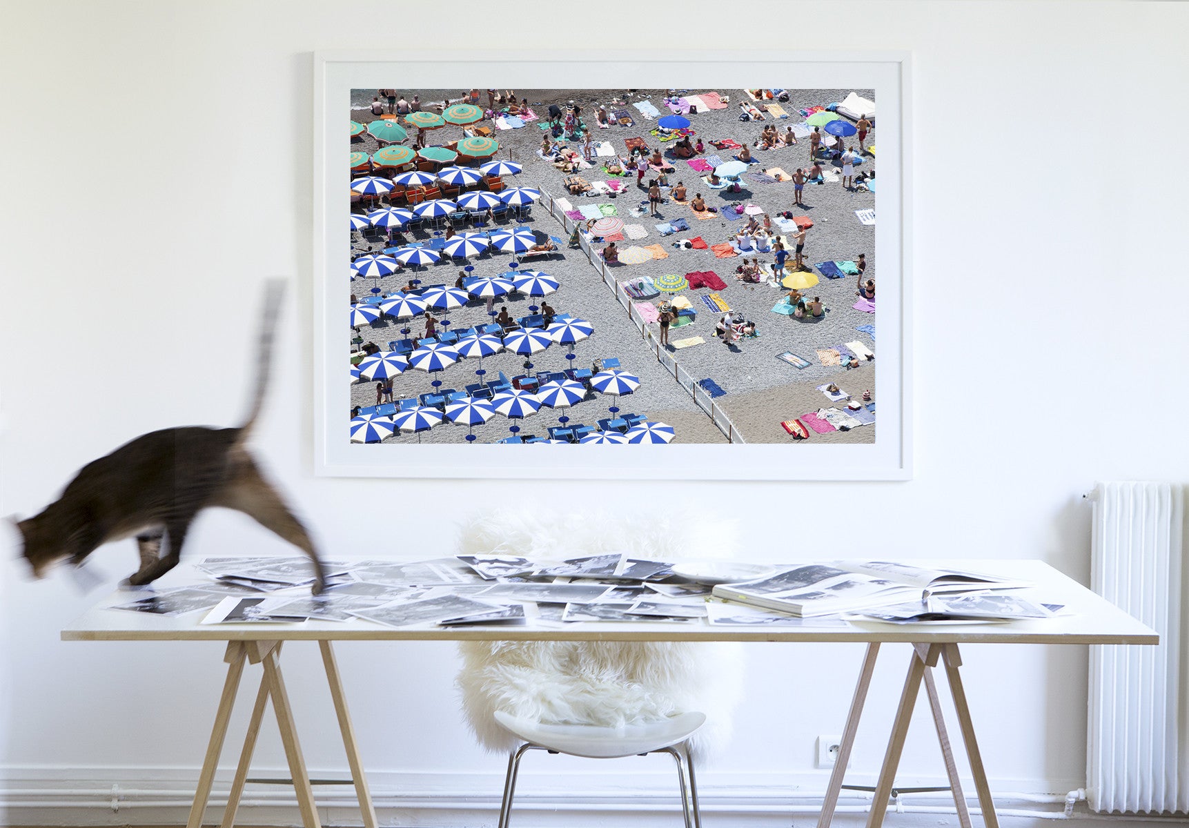 Positano Beach Two Sides To The Story - Carla Coulson Limited Edition Fine Art Print, travel photography, Italy, beaches, beach photography