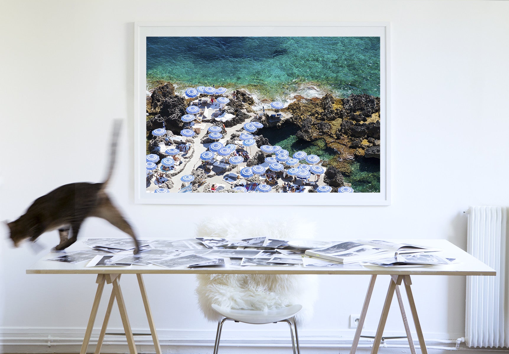 La Fontelina Beach Capri - Carla Coulson Limited Edition Fine Art Print, travel photography, Italy, beaches, beach photography, interior design