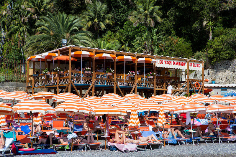 Arienzo Beach Full House - Carla Coulson Limited Edition Fine Art Print, travel photography, Italy, beaches, beach photography