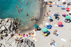 Atrani Birds Eye - Carla Coulson Limited Edition Fine Art Print, travel photography, Italy, beaches, beach photography
