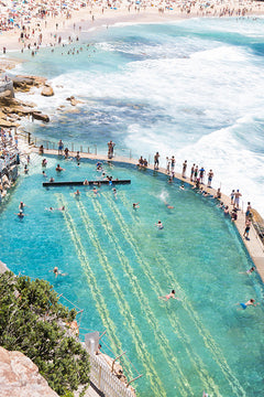 Bronte Pool vertical - Carla Coulson Limited Edition Fine Art Print, travel photography, Australia, Sydney, Bondi beach, beaches, beach photography