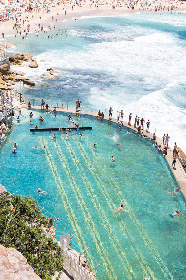 Bronte Pool vertical - Carla Coulson Limited Edition Fine Art Print, travel photography, Australia, Sydney, Bondi beach, beaches, beach photography