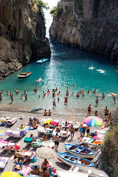 Furore Fjord Dive In - Carla Coulson Limited Edition Fine Art Print, travel photography, Italy, beaches, beach photography