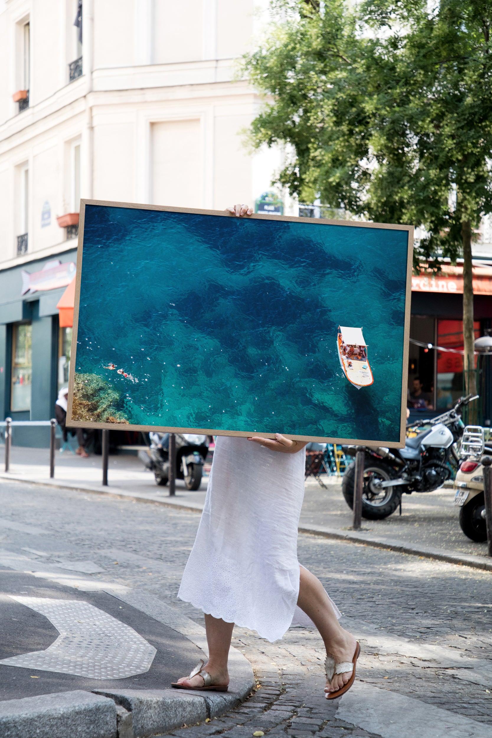 Aqua Blue Capri - Carla Coulson Limited Edition Fine Art Print, travel photography, Italy, beaches, beach photography