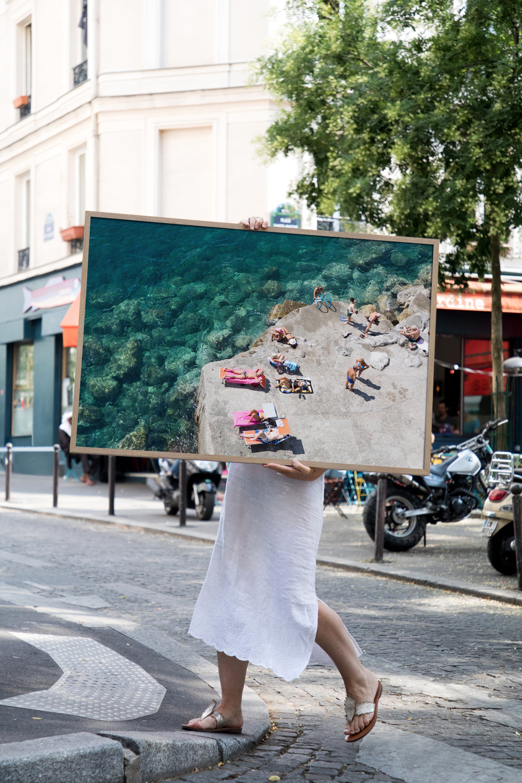 Atrani Chat - Carla Coulson Limited Edition Fine Art Print, travel photography, Italy, beaches, beach photography