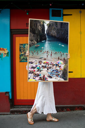 Furore Fjord Dive In - Carla Coulson Limited Edition Fine Art Print, travel photography, Italy, beaches, beach photography