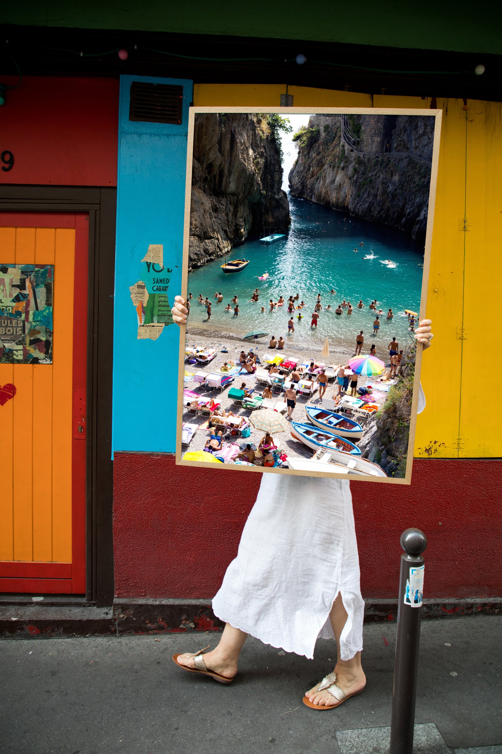 Furore Fjord Dive In - Carla Coulson Limited Edition Fine Art Print, travel photography, Italy, beaches, beach photography