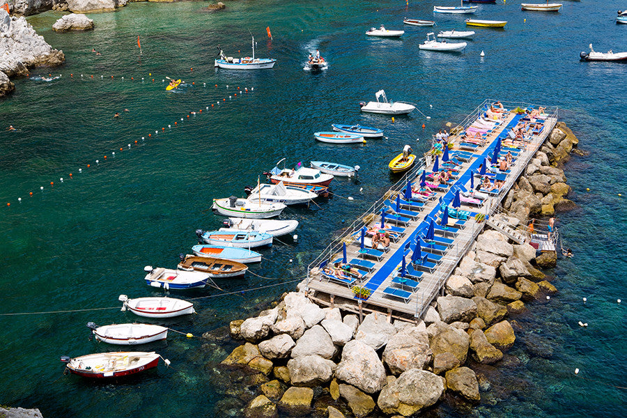 Pontoon Paradise - Carla Coulson Limited Edition Fine Art Print, travel photography, Italy, beaches, beach photography