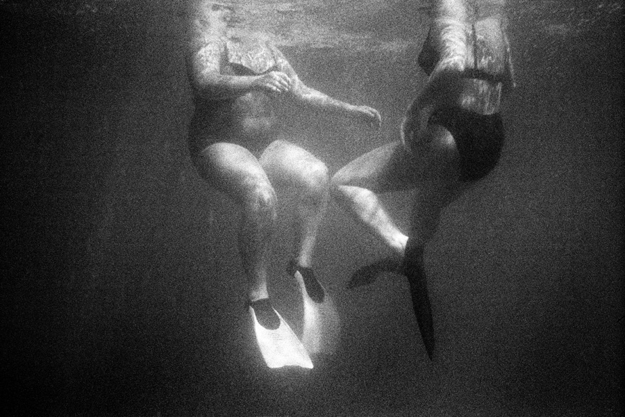 Underwater friends Carla Coulson