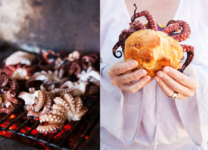 travel photography, food photography, carla coulson, colour palettes, octopus panino, octopus, carla coulson 