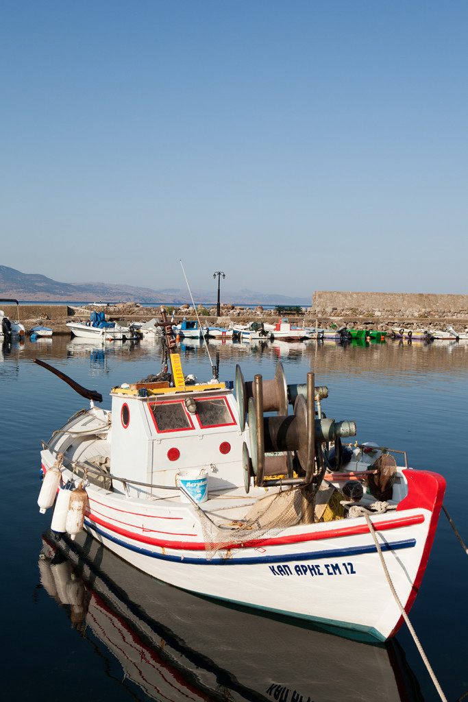 greece, lesvos, sikaminea, greek islands, my greek island home, carla coulson, greek village, traditional greek village, fishing boat, wooden fishing boat