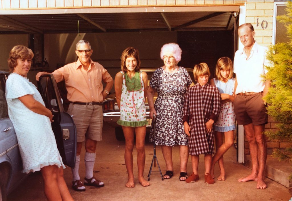 life lessons, Carla Coulson with family in Port MacQuarie Australia in 60s, self-esteem