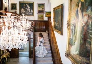 Carla Coulson, harpers bazaar, portrait photographer, lifestyle photography, justin hemmed, kate fowler, the hermitage, staircase,