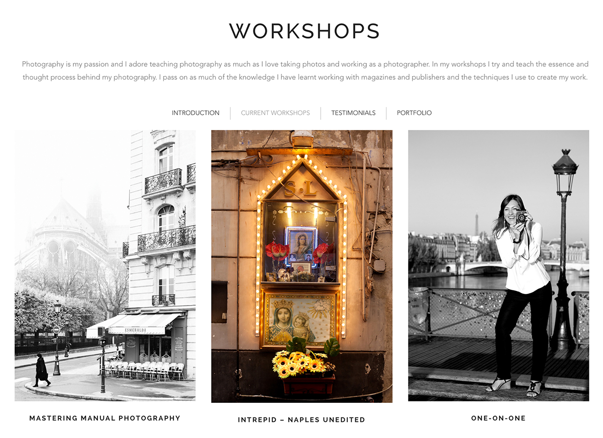 carla coulson workshops, workshop naples, photography workshop naples, photography mentor paris, one on one mentor sessions, mastering manual photography paris, 