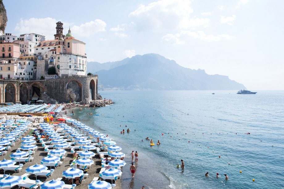 Atrani, one of Coulson’s most iconic Italian beach shots