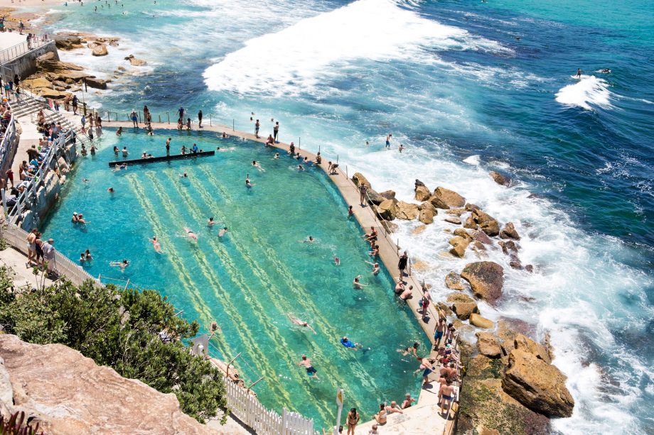 Poolside: Coulson’s bird’s eye view of Bronte Pool in Sydney, Australia