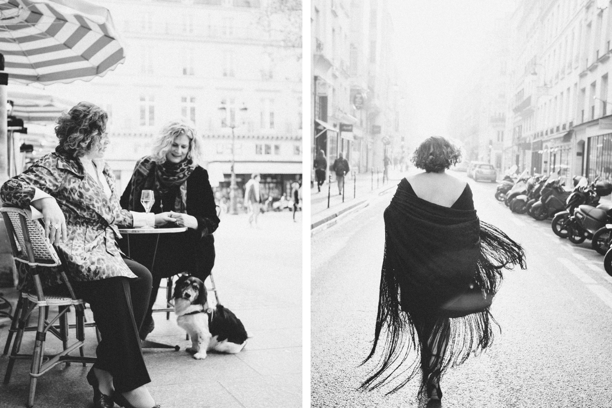 black and white photography, paris film noir, portrait photography paris, carla coulson, christina barbara, creative portraits