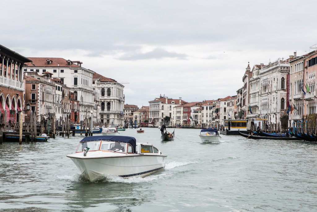 water taxi on the grand canal venice 