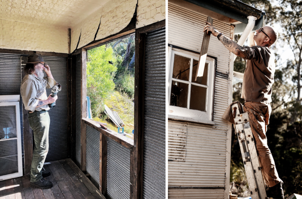 renovating a shack in strahan tasmania